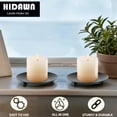 thumbnail image 3 of HIDAWN 4PCS Black Iron Plate Candle Holder, Decorative Metal Pillar Candle Plate, Pedestal Candle Stand,4.33''D x 0.79'' H, 3 of 9