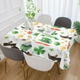 thumbnail image 5 of Coolnut Saint Patrick Clover Tablecloth Rectangle Colorful Table Cloth Large Square Table Cover for Dining Kitchen Party 54"x72" Decor Gift, 5 of 7