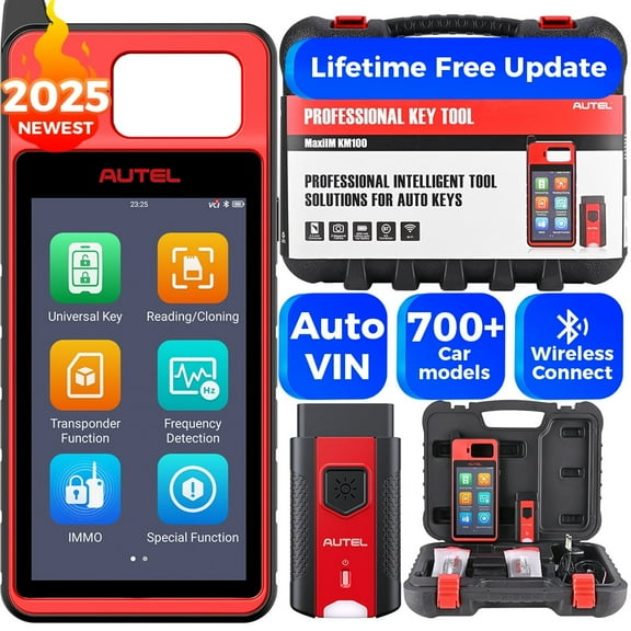 Autel MaxiIM KM100E Scanner 2025, Diagnostic Tool OBD Learning for 700  Brands,Lifetime Free Update
