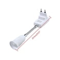 thumbnail image 4 of Adaptador de enchufe de la UE E27, adaptador de extensión para bombillas de lámpara en todas las direcciones, 4 of 5