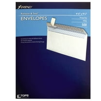 Ampad #10 Peel and Seal Envelopes, One Size, White Color, 500 Count Per Pack