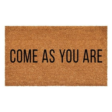 Calloway Mills 109951224 12 x 24 in. Come as you Are Rectangular Doormat, Multi Color