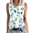 thumbnail image 2 of Haivin Women's Casual Printed Sleeveless Tank Top, Breathable and Soft Round Neck Cami for Summer and Daily Wear, 2 of 5