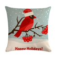 thumbnail image 1 of Jusqu'à 65 % de Rabais SMihono Taie d'Oreiller en Peau de Pêche Imprimée de Noël Housse de Coussin 1 Pce, 1 of 2