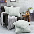 thumbnail image 4 of Home Soft Things Super Soft Decorative Pillow Covers, Set of 4, 20x20 inches, Grey Down, 4 of 5