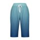 thumbnail image 4 of Puntoco Pantalones cortos de verano para mujer, moda 2024, pantalones cortos para mujer, pantalones casuales, pierna recta, cordón, cintura elástica, pantalones sueltos y cómodos con bolsillos, 4 of 5