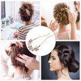 thumbnail image 4 of Tenedor de pelo Rhinestone Pearl Bun Peluquería Elegante Pega de cabello Mujeres Accesorio para el cabello, 4 of 5