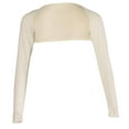thumbnail image 1 of Ramadan Solid Open Cropped Stretchy Modal Full Arm Cover Shrug Hijab Beige Modal shawl Beige, 1 of 8