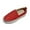 Red, variant on Fesfesfes Dress Shoes Women Round Toe Fashion Rhinestone Flat Sole Lightweight Shoes One-footed Shoes Casual Shoes 35(4.5)