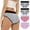 Set 15, variant on GERsome 4 Pack Women's Underwear High Waisted Hipster Briefs Soft Breathable Panties M-5XL