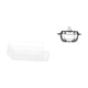 thumbnail image 1 of Cesta de almacenamiento colgante,Cesta de almacenamiento para gabinete organizador de pared colgante,Plato de dulces,Plato de dulces de vidrio con tapa Tarro de dulces decorativo,Para el buffet, 1 of 8