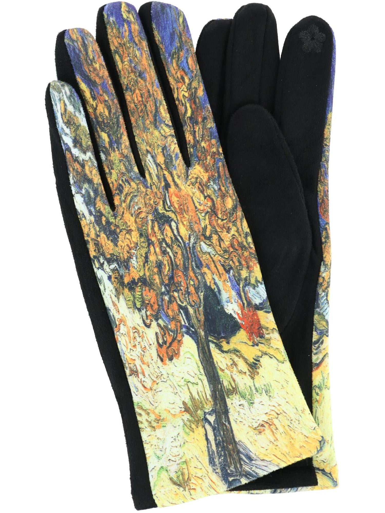 Love of Fashion Van Gogh Mulberry Tree Print Touchscreen Gloves (Women ...