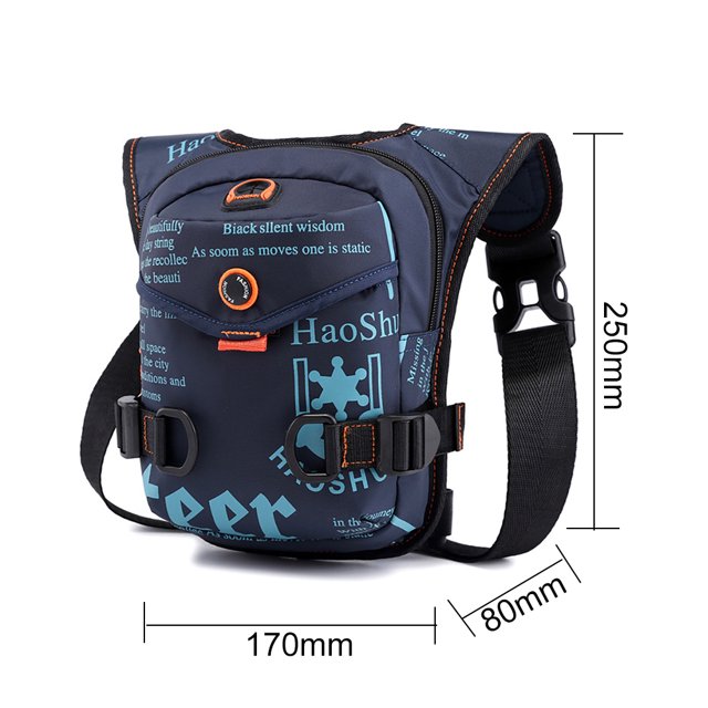Bolsa De Pierna Para Motocicleta Bolsas de pierna caída Accesorios Bolsa de hombro para montar en bicicleta al aire libre (azul oscuro) Ndcxsfigh Accesorios para bicicletas