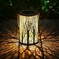 AOMXGD Solar Lanterns Outdoor Hanging Lantern Lights, HollowedOut