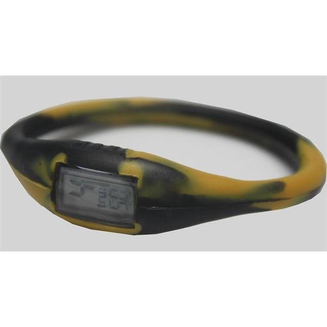 TRU Sports Watch - Silicone Band, Black & Gold - Small