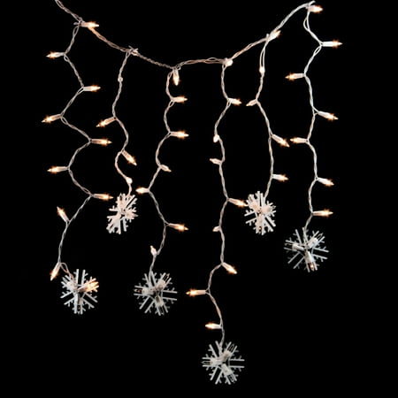 set of 100 clear lighted twinkling snowflake icicle set of 100 clear lighted twinkling snowflake icicle