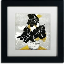 Trademark Fine Art "Georgette I" Canvas Art by Color Bakery White Matte, Black Frame