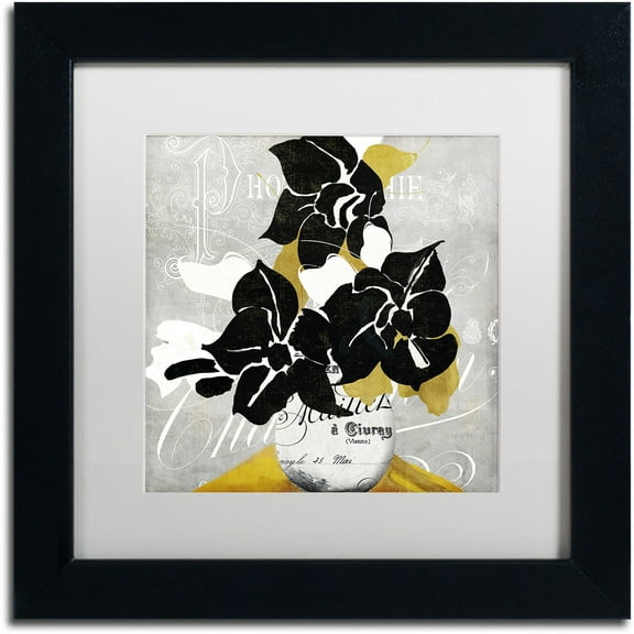 Trademark Fine Art "Georgette I" Canvas Art by Color Bakery White Matte, Black Frame