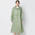 thumbnail image 1 of Capa de lluvia impermeable Yinane con capucha para mujer XL Verde, 1 of 8