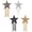 Star Shape With Tassels, variant on 10 Pack Leopard Rhinestone Patches Delicate Embroidered Patches with Different Shapes,Iron On Patches for Clothes, Dress, Hat,Jackets,Jeans, DIY Accessories