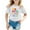 White, variant on Toddler Girls Print Loose Casual Short Sleeve Top For Kids Summer T-Shirts Pink,1-2T Girls Shirts And Tops