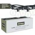 thumbnail image 7 of 14' STRING LIGHT 10 SOCKETS 16'' SPACING E12 BLACK KIT - W/1W PLASTIC LED G16 CLEAR LAMPS, 7 of 7