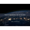 thumbnail image 2 of ArtsyQuotes 14x12 Black Ornate Wood Framed with Double Matting Museum Art Print Titled - Carl Frederick Quote: You Can Choose, 2 of 4