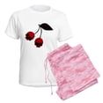 thumbnail image 6 of CafePress - Skull Cherries Women's Light Pajamas - Women's Short Sleeve Print T-Shirt and Pants Light Cotton Pajama Set, 6 of 7