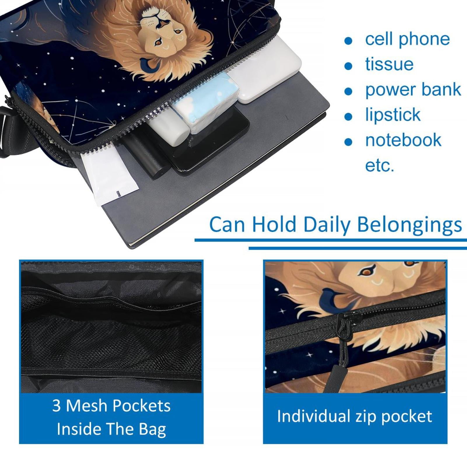 Leo Lightweight Adjustable Fanny Pack with Extension Strap - Unisex Waist Packs Crossbody Bag