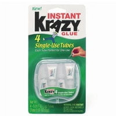 Elmers Instant Krazy All Purpose Glue Liquid, Single Use Tubes, 4 Ea
