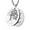 Silver, variant on HZMAN Two Piece Serenity Prayer Stainless Steel Pendant Necklace With Tree Of Life Cut Out (Round Silver)