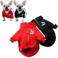 thumbnail image 2 of Baseball Dog Jacket Winter Dog Clothes for Small Medium Dogs Puppy Pet Vest French Bulldog Sweatshirt Chihuahua Costume Pug Coat ShopWise Round, 2 of 9