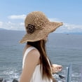 thumbnail image 3 of QASIEATN Women's Cozy Sun Hats Women Summer Two Tone Hat Versatile Wide Brim Sun Hat Fall Fashion Accessories, 3 of 4