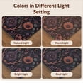 thumbnail image 7 of Design&I 5'x7' Washable Area Rug Sleek Flatweave Pet Friendly & Non-Slip Deep Midnight Floral Enchanted Garden Design Mystical Botanicals with Occult Motifs for Small Living Room, Bedroom, 7 of 7