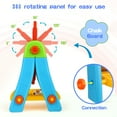 thumbnail image 6 of Huge Wave Art Easel for Toddlers, Double Sided Magnetic Chalkboard and Whiteboard, Christmas Birthday Gift for Kids Age 2-8 (Blue), 6 of 7