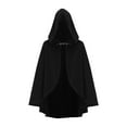 thumbnail image 2 of Hvyesh Renaissance Hooded Cape Victorian Capelet Medieval Cloak Halloween Cropped Robe, 2 of 9