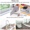 thumbnail image 4 of Tira de sellado, baño Cinta de sellado de silicona gris Bañera PE Autoadhesivo para calafateo de esquinas de cocina 38 mm 3,2 m - (paquete de 2) 6 - número de serie, 4 of 5