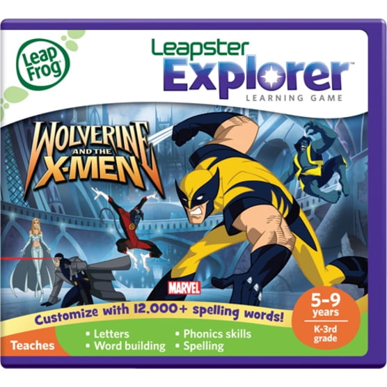 Works w/Leapster & 2 LeapFrog Leapster Learning Game Wolverine and the X-Men 