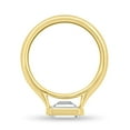 thumbnail image 4 of 2.00Ct Emerald Cut Lab-Grown Diamond East West Bezel Engagement Ring, 14K Yellow Gold, US 10, 4 of 8