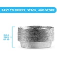thumbnail image 7 of 9 inch round tin foil pans disposable aluminum - freezer & oven safe - for baking, cooking, storage & reheating, by montopack (50), 7 of 7