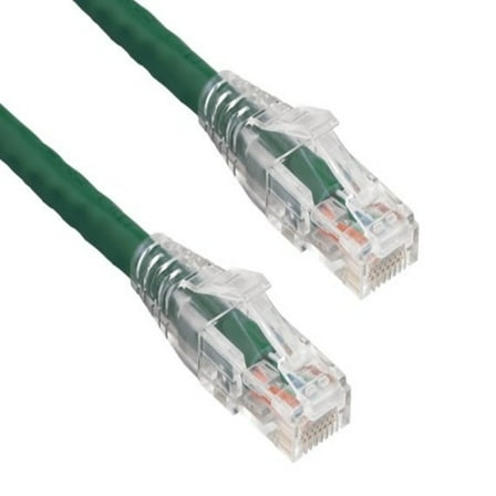 SANOXY Cables and Adapters; 3ft Cat6 550 MHz UTP Ethernet Network Patch Cable with Clear Snagless Boot, Green