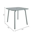thumbnail image 2 of Novogratz Poolside Gossip, June Outdoor/Indoor Square Dining Table, Light Grey, 2 of 13