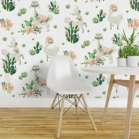 Wallpaper Roll Llama Kawaii Bohemian Nursery Decor Wallpaper Roll Llama Kawaii Bohemian Nursery Decor