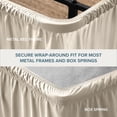 thumbnail image 5 of Bare Home  Adjustable Wrap Around Bed Skirt Full - Sand, 5 of 10