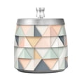 thumbnail image 7 of Yayeee Ashtray with Lid for Cigarette Smokeless Stainless Steel Home Ash Holder, Pink Geometric, 7 of 7