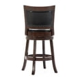 thumbnail image 5 of Boraam Bristol Counter Height Swivel Wood Kitchen Bar Stool, Cappuccino Finish, 5 of 8