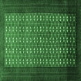 thumbnail image 1 of Ahgly Company Indoor Square Southwestern Emerald Green Country Area Rugs, 5' Square, 1 of 4