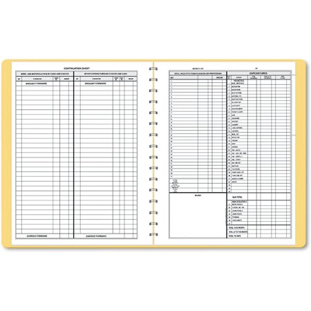 2pcs Dome 612 Bookkeeping Record, Tan Vinyl Cover, 128 Pages, 8 1/2 x 11 Pages