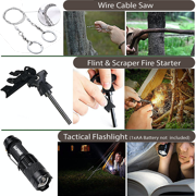 Emergency Survival First Aid Kit, Tactical Gear Bug Out Bag