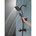 thumbnail image 3 of Delta Faucet Ashlyn 17 Series Dual-Function Tub And Shower Trim Kit With 2-Spray Touch-Clean In2Ition 2-In-1 Hand Held Shower Head With Hose, Venetian Bronze T17464-Rb-I (Valve Not Included), 3 of 5